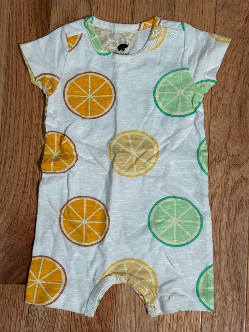 Citrus Print Baby One-Piece Bodysuit - 0-3 Mo - Monica + Andy